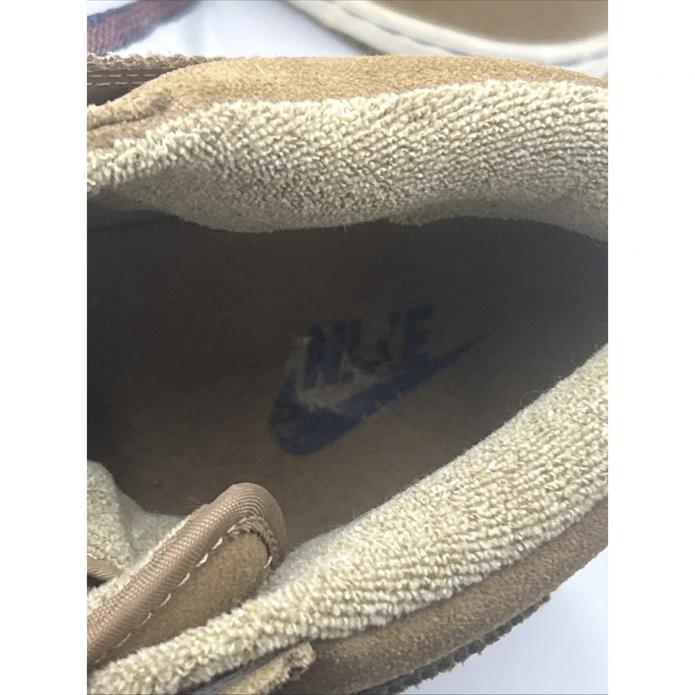 Nike Dunk High Sky Hi Brown Suede Filbert Sz 8 528899-201 Hidden Wedge Lace Up